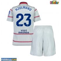 Atletico Madrid Morten Hjulmand #23 3rd trikot Kinder 2026-27 Kurzarm (+ Kurze Hosen)